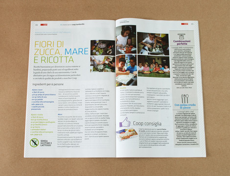 Interno della rivista Consumatori di Coop