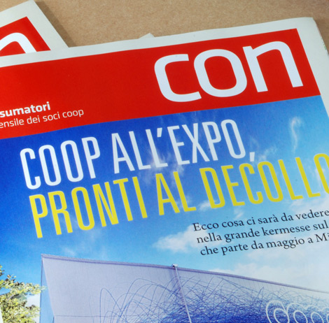 Progetto grafico della rivista Consumatori di Coop