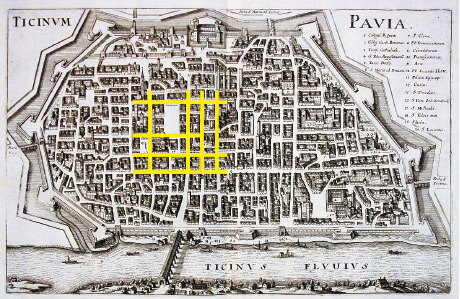 Dettaglio del concept per lo studio d’identità visiva del Teatro Fraschini di Pavia